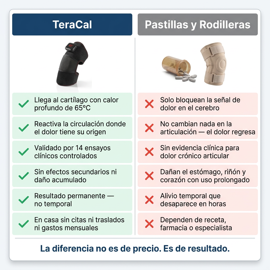 Comparativa TeraCal vs pastillas